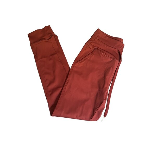 Halara Cloudful Air Fabric High Waisted Joggers Sz XS Petite Red Drawstring Acti - Picture 6 of 6